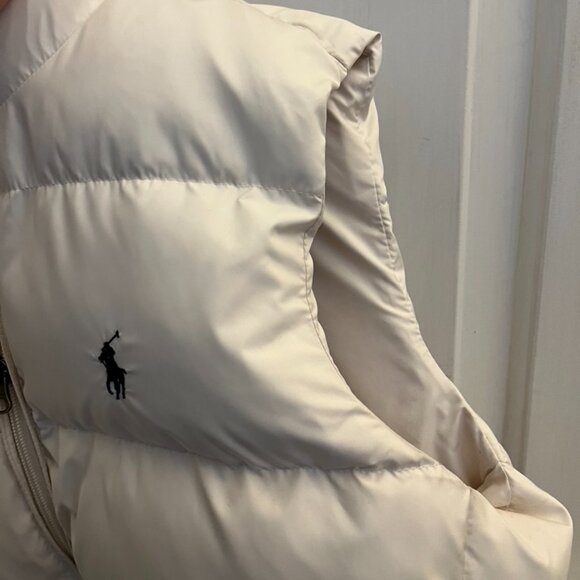 Ralph Lauren sport white puffy vest - Picture 6 of 6